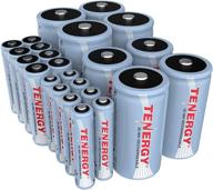 🔋 tenergy high drain rechargeable nimh batteries combo - aa aaa c and d battery, 1.2v: 8-pack 2500mah aa cells, 8-pack 1000mah aaa cells, 4-pack 5000mah c cells, and 4-pack 10000mah d cell batteries logo