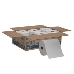 img 4 attached to 🧻 Pacific Blue Basic Recycled Paper Towel Rolls by GP PRO (Georgia-Pacific), White, 800 Feet Per Roll, 6 Rolls Per Case