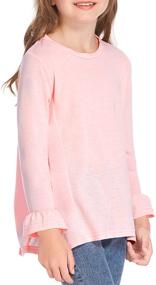 img 1 attached to 👚 Stylish Leaduty Sleeve Shirts Pullover: Trendy Girls' Clothing in Tops, Tees & Blouses