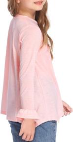 img 3 attached to 👚 Stylish Leaduty Sleeve Shirts Pullover: Trendy Girls' Clothing in Tops, Tees & Blouses