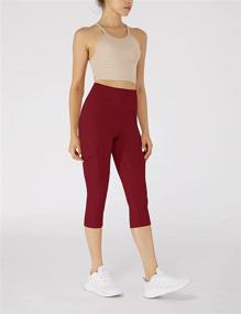 img 1 attached to ODODOS High Rise Pockets Full Length Leggings Sports & Fitness in Cycling