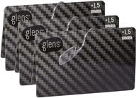 glens backup clear reading glasses: men/women 👓 correction strength, pack of 3 (1.5, 2.0, 2.5, 3.0) logo