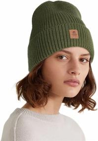 img 4 attached to Beanie Cuffed Winter Acrylic Ribbed Outdoor Recreation and Outdoor Clothing