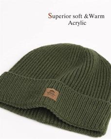 img 3 attached to Beanie Cuffed Winter Acrylic Ribbed Outdoor Recreation and Outdoor Clothing
