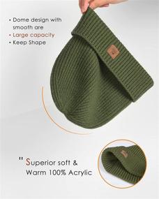 img 2 attached to Beanie Cuffed Winter Acrylic Ribbed Outdoor Recreation and Outdoor Clothing