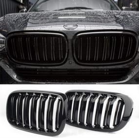 img 4 attached to 🚗 BMW X5/X6 Series Front Replacement Kidney Grille Grill - Perfectly Compatible with F15/F16/X5M/F85/X6M/F86
