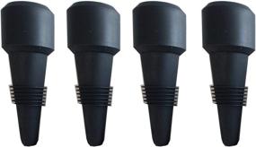 img 4 attached to Vino Stopper 4 Pack Black