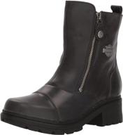 rev up your style with harley-davidson women's amherst motorcycle boot. logo