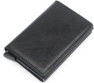 chjglnl genuine blocking aluminum automatic men's wallet: sleek and secure card case and money organizer logo