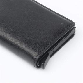 img 1 attached to CHJGLNL Genuine Blocking Aluminum Automatic Men's Wallet: Sleek and Secure Card Case and Money Organizer