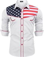 👕 coofandy american shirts: stylish casual western men's clothing logo