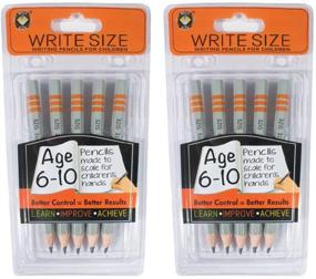 img 4 attached to Channie’S Easy-To-Hold Write Size Wooden Lead No2 Presharpened Graphite Kids’ Pencils For 6-10 Year Olds