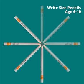 img 2 attached to Channie’S Easy-To-Hold Write Size Wooden Lead No2 Presharpened Graphite Kids’ Pencils For 6-10 Year Olds