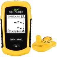 🎣 lucky wireless fish finder kayak, portable ice fish finders handheld lcd display depth finder for boat logo