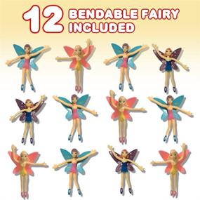 img 3 attached to ArtCreativity Bendable Fairy Princesses - Set of 12 Flexible Birthday Party Favors for Boys and Girls, Stress Relief Fidget Toys for Kids and Adults - Ideal Goody Bag Stuffers and Piñata Fillers