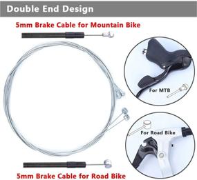 img 1 attached to 🚲 YAKAMOZ Universal Bicycle Shift Derailleur Cable and Brake Cable Housing Kit: Essential Replacement Set for Repairing MTB and Road Bikes