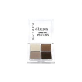 img 1 attached to 🌿 Organic Vegan Eyeshadow Palette: Benecos Natural Quattro, Matte/Shimmer in Creamy Beige to Brown - Long-lasting Eye Shadow Makeup (Coffee & Cream)