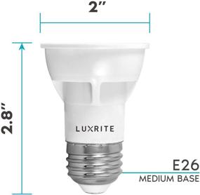 img 1 attached to Luxrite Dimmable Enclosed Fixture Industrial Electrical Components: The Ultimate Lighting Solution