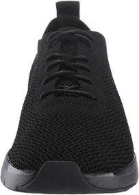 img 3 attached to FitFlop Mens FLEXKNIT Sneaker Black Men's Shoes