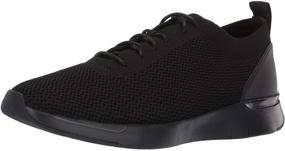 img 4 attached to FitFlop Mens FLEXKNIT Sneaker Black Men's Shoes