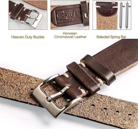 img 1 attached to 👨 Men's Watches with Horween Leather Watch Bands