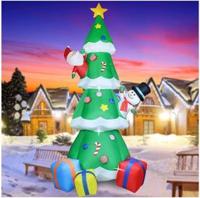 img 4 attached to Christmas Inflatable Decoration Multicolor Outdoor