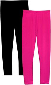 img 3 attached to 👖 Syleia Bright Stretch Comfort Leggings for Girls' Clothing: A Perfect Fit!