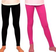 👖 syleia bright stretch comfort leggings for girls' clothing: a perfect fit! logo