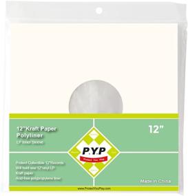 img 4 attached to 📦 100-Pack of Premium 12" White Polylined Kraft Paper Inner Sleeves for 33RPM LP Vinyl Record Albums - P.Y.P Protect You Play