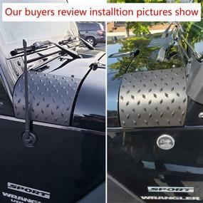 img 1 attached to 🚘 MOEBULB Cowl Body Armor Outer Cowling Cover with Durable Powder Coated Finish – Compatible with Jeep Wrangler JK JKU Rubicon Sahara X Off Road Sport X & Unlimited 2/4 Door (2007-2018)