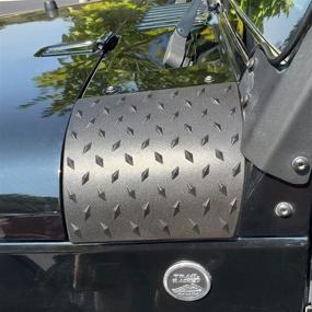 img 4 attached to 🚘 MOEBULB Cowl Body Armor Outer Cowling Cover with Durable Powder Coated Finish – Compatible with Jeep Wrangler JK JKU Rubicon Sahara X Off Road Sport X & Unlimited 2/4 Door (2007-2018)