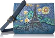 anna anuschka handpainted leather crossbody love logo