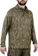 🦌 mossy oak men's lightweight quarter zip camo hunting shirts: maximum comfort for the hunt логотип