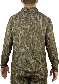 img 3 attached to 🦌 Mossy Oak Men's Lightweight Quarter Zip Camo Hunting Shirts: Maximum Comfort for the Hunt