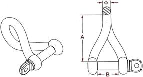 img 2 attached to Поворотная скоба из нержавеющей стали Marine