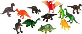 img 3 attached to Explore Prehistoric Fun with 'Piece Party Pack Mini Dinosaurs' - A Complete Set of Dino Delight!