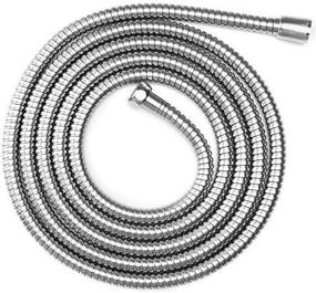 img 3 attached to Gonioa Extra Long 118 Inch Shower Hose: Chrome, Brass Insert for Bathroom Shower Sprayers, Faucet Extension Tubes & Handheld Shower Heads