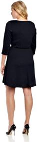 img 1 attached to 👗 Stylish and Flattering: Star Vixen Women's Plus-Size Long Sleeve Ponte Skater Dress with Belt