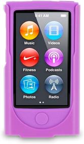 img 3 attached to 📱 Enhanced SEO: Purple Silicone Case with Detachable Holster Clip for iPod Nano 7 by rooCASE