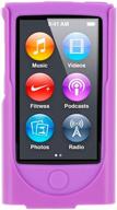 📱 enhanced seo: purple silicone case with detachable holster clip for ipod nano 7 by roocase logo