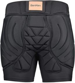 img 4 attached to 🏂 BenKen Snowboarding Impact Shorts with Butt Pads for Men and Women - Protective Tailbone Padded Short Pants for Skating and Skiing