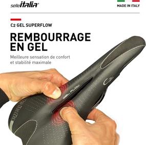 img 1 attached to Selle Italia C2 Gel Saddle: Authentic and Enhanced Comfort for Optimal Riding Experience