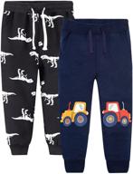 🦖 loktarc dinosaur toddler drawstring sweatpants - boys' clothing logo