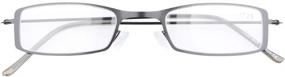 img 1 attached to 👓 Eyekepper Stainless Steel Half-Eye Style Reading Glasses - 3-Pack, +2.0 Readers