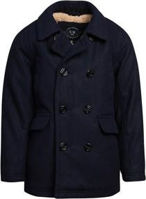 img 4 attached to 🧥 Boys' Clothing: Republic Peacoat with Faux Fur Lining and Pockets in Jackets & Coats