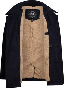 img 3 attached to 🧥 Boys' Clothing: Republic Peacoat with Faux Fur Lining and Pockets in Jackets & Coats