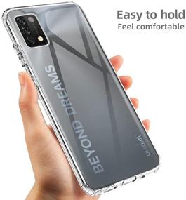 img 1 attached to 📱 Прозрачный мягкий бампер из TPU для чехла Umidigi A11 с защитным стеклом для экрана - ударопрочный прозрачный силиконовый защитный чехол для телефона Umidigi A11 (6,53")