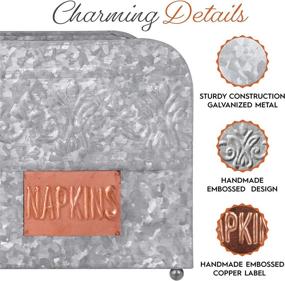 img 1 attached to 🏡 Rustic Farmhouse Galvanized Autumn Alley Embossing