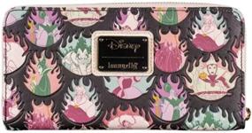 img 3 attached to Loungefly Disney Villains Pastel Flames: Stylish Zip Around Wallet