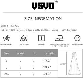 img 1 attached to VSVO Women's Elegant 👗 Halter Neck Sleeveless Chiffon Maxi Dresses